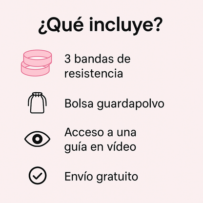 GluteGlow® by VMIA – Bandas de resistencia para glúteos y piernas