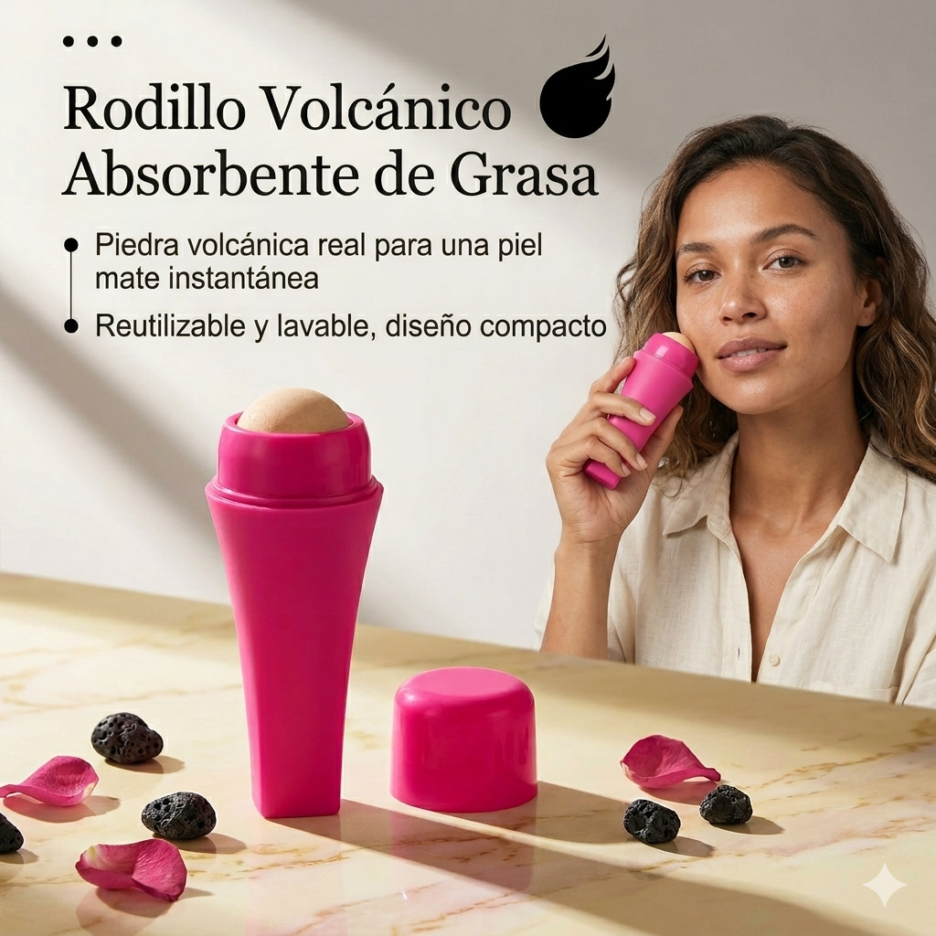 LavaMatte™ – Pack Volcánico Rodillo y Sérum contra Brillo y Grasa Facial