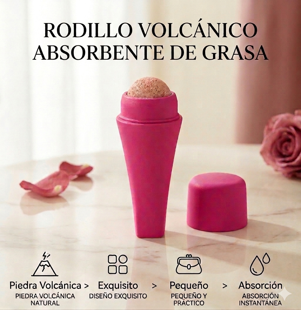 LavaMatte™ – Pack Volcánico Rodillo y Sérum contra Brillo y Grasa Facial