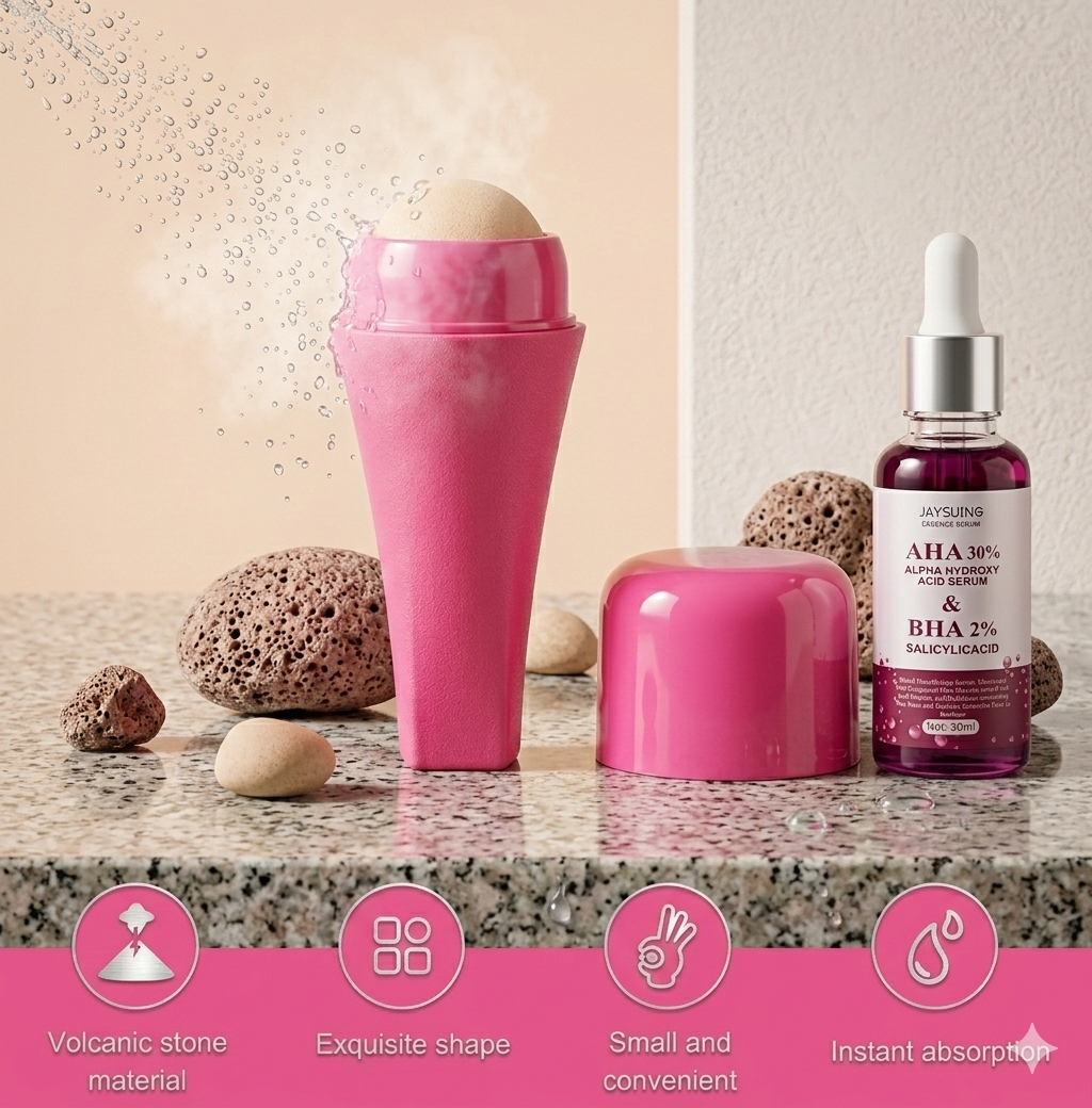 LavaMatte™ – Pack Volcánico Rodillo y Sérum contra Brillo y Grasa Facial