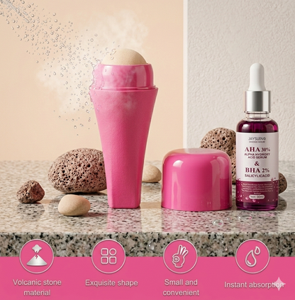 LavaMatte™ – Pack Volcánico Rodillo y Sérum contra Brillo y Grasa Facial