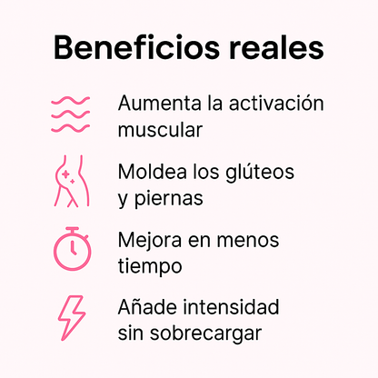 GluteGlow® by VMIA – Bandas de resistencia para glúteos y piernas